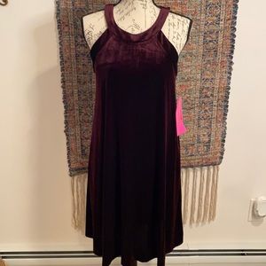 Betsy Johnson wine velvet Dress size 8